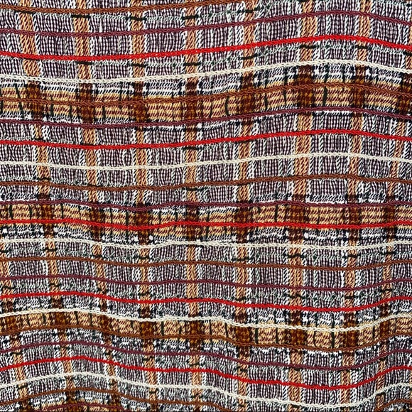 Storia Plaid Smocked Ruffle Tube Mini Dress - Picture 6 of 14